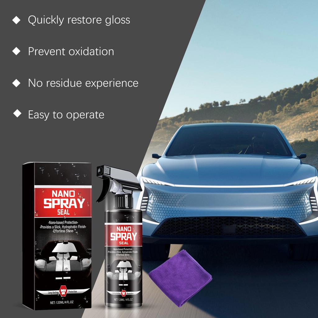 Car Cleaning Polish Car Paint Polishing Maintenance Glazing Waxing Antifouling Car Nano Coating 120ML