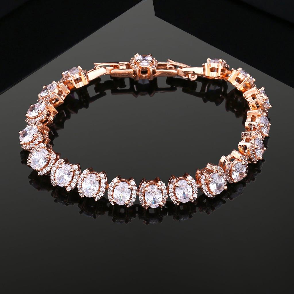 Estele Damen-Armband „Funkelndes Roségold“