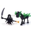 MOC Halloween Building Blocks Skeleton Army Knight Figures Flame Horse Medieval Vampire Furniture Assembly DIY Bricks Toys Gifts