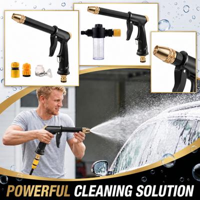 High Pressure Water Spray Gun for Car Washing and Garden Cleaning with Adjustable Nozzle and Multiple Hose Connectors