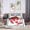 Horror Game Iron Lung Blanket  Warm Soft Aesthetic Plush Bedding Throws For Kids Adult Bedroom Flannel Bedspread Bed Cover