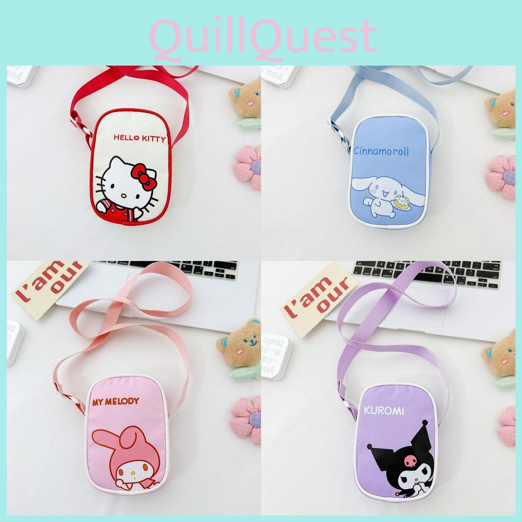 Kitty Kids Nylon Crossbody Bag With Lightweight Design For Daily Use Characters Included)**