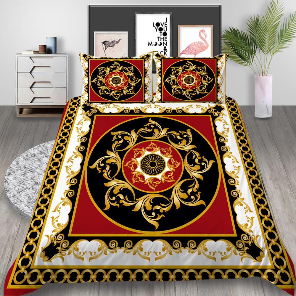 3D Digital Printing Luxury Home Bedding Set Bedroom Duvet Cover Home Bedding Set Single/Double Bed Home Decoration