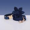 Velvet Adjustable Dog Collar and Leash Set - Safe Travel Pet Supplies
