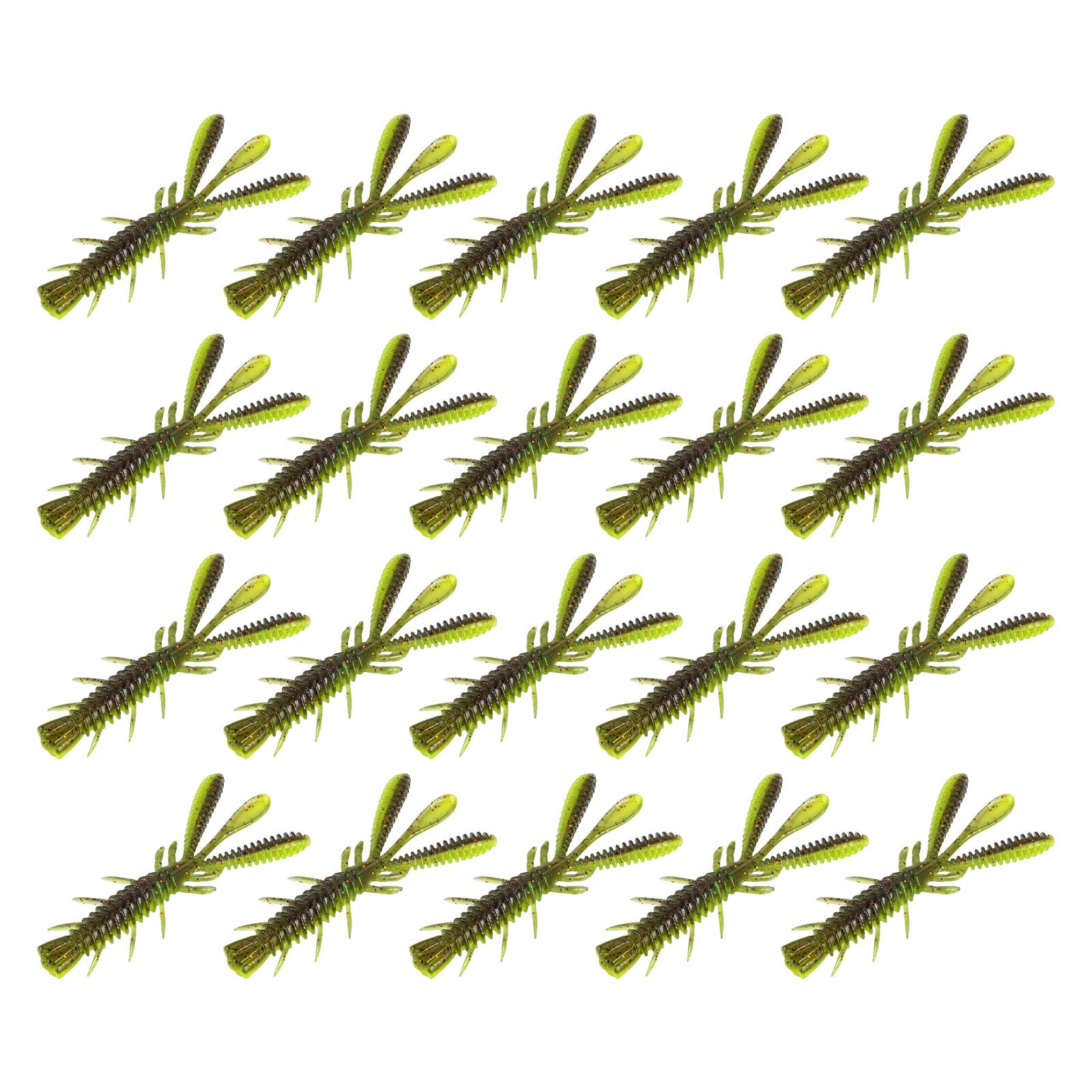 

20PCS Soft Crawfish Lures Plastic Fishing Craw Baits Artificial Fishing Lures Baits Swimbait for Outdoor Fishing 5