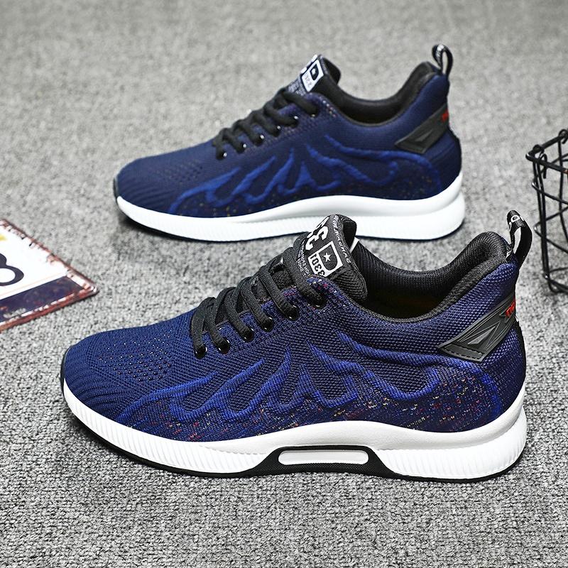 Lift Sneakers Men Height Increase Insoles 6cm  Casual Booster Shoes Loafers Plus Size 36-44