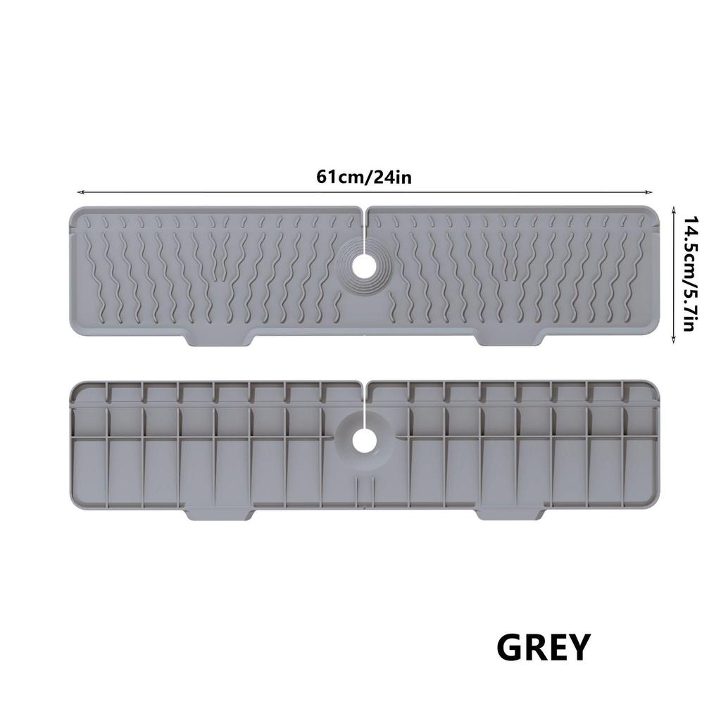Silikon Spülbecken Armatur Matte: Einfarbige rechteckige Spülbeckenunterlage für Küchenarbeitsplatten