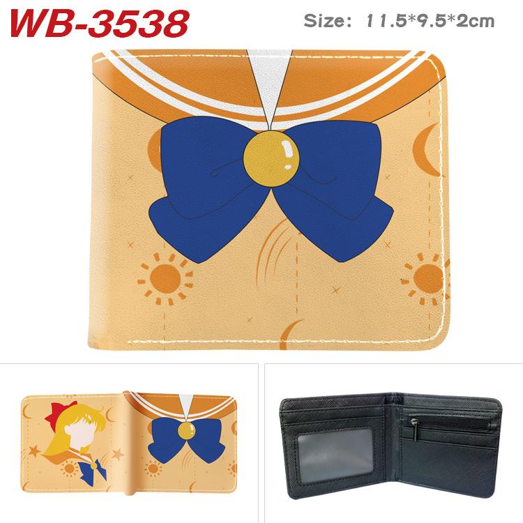 Sailor Moon Coin Purse Full Color Print Short Card Holder Anime Wallet for Men Women 1pcs