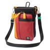 Moustache Evangelion Collaboration Mini Shoulder Scissor Synthetic Leather and Bag, 2-Way Bag, Polyester, JEZ-4485 (Red)