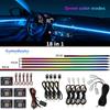 Led Car Ambient Lights Symphony Bluetooth App RGB 213 Color Streamer Rainbow Acrylic Strip Interior Atmosphere Lamp