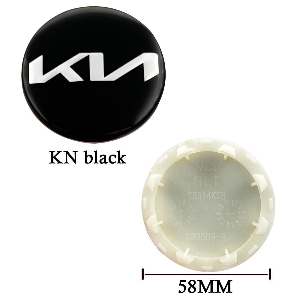AABIY1 4 pieces of 58mm For Kia wheel hub cover logo Serato Sportage Freddy K2 K3 K5 Smart Run tire cover wheel hub center logo cover