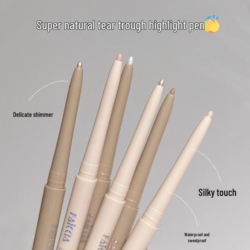 Sparkling Highlight Gel Eyeliner: Waterproof, Smudge-Proof Pen for Easy Under-Eye Bags and Pearl Finish - Ideal for Beginners