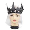 Vinyl Medieval Crown Headdress Wild Man Style Halloween Costume Props Headpiece Halloween Party