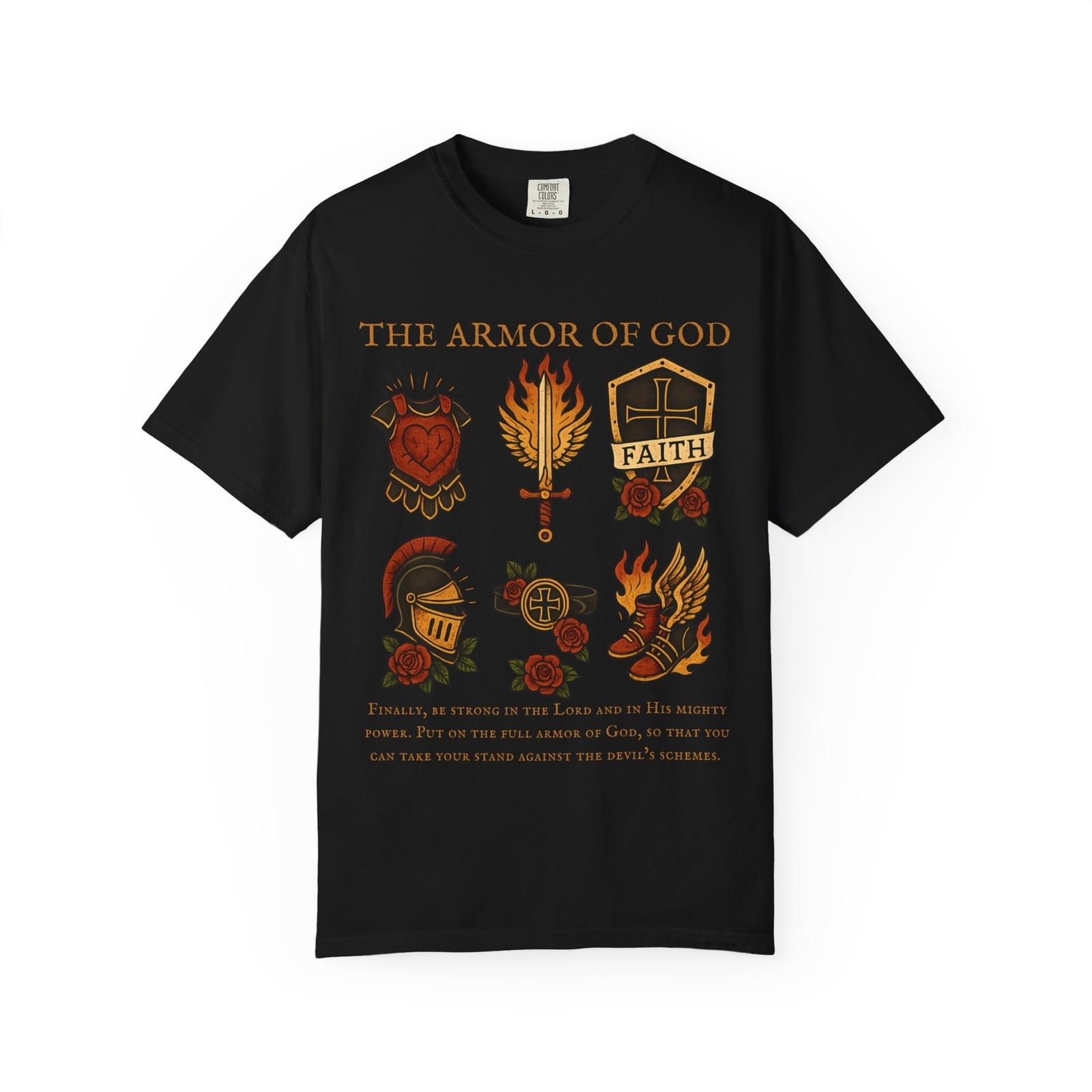 Armor of God shirt, Christian t-shirt, Adult Baptism Gift, teen baptism gift XXL