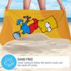 Cartoon character Simpsons Quick Drying Bath Towel Microfiber beach towel light weight swimming camping yoga beach out