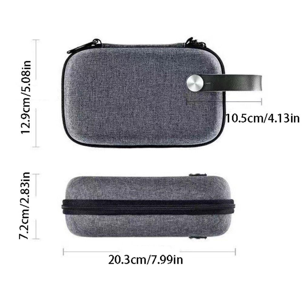 Lightweight Travel Organizer Bag Multiple Compartments Data Cable Organizer  Office