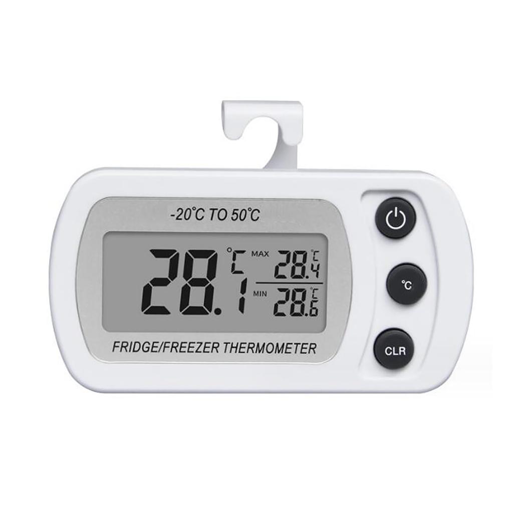 Digital Thermometer, Small Electronic Thermometer, Applicable Temperature Range -20℃-50℃, Waterproof, Lightweight, with Hook, Easy to Read, for