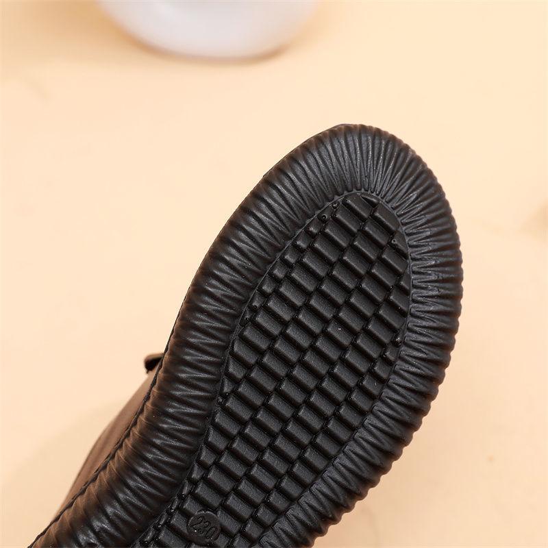 Black Loafers Genuine Leather Sneakers for Women 2024 Flat Heel Women's Autumn Shoes Ladies Cowhide Moccasin Woman Flats