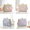 Premium Liberty print coin with mini floral large with made in Classic Meadow purse/makeup pouch, boxed, pouch, pattern, capacity, self-standing,
