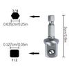 Universal Jack Socket Adapter For Hand Drill Heavy-Duty Socket Converter For Scissor Car Jack With 1/2 In Socket Adapter Bit