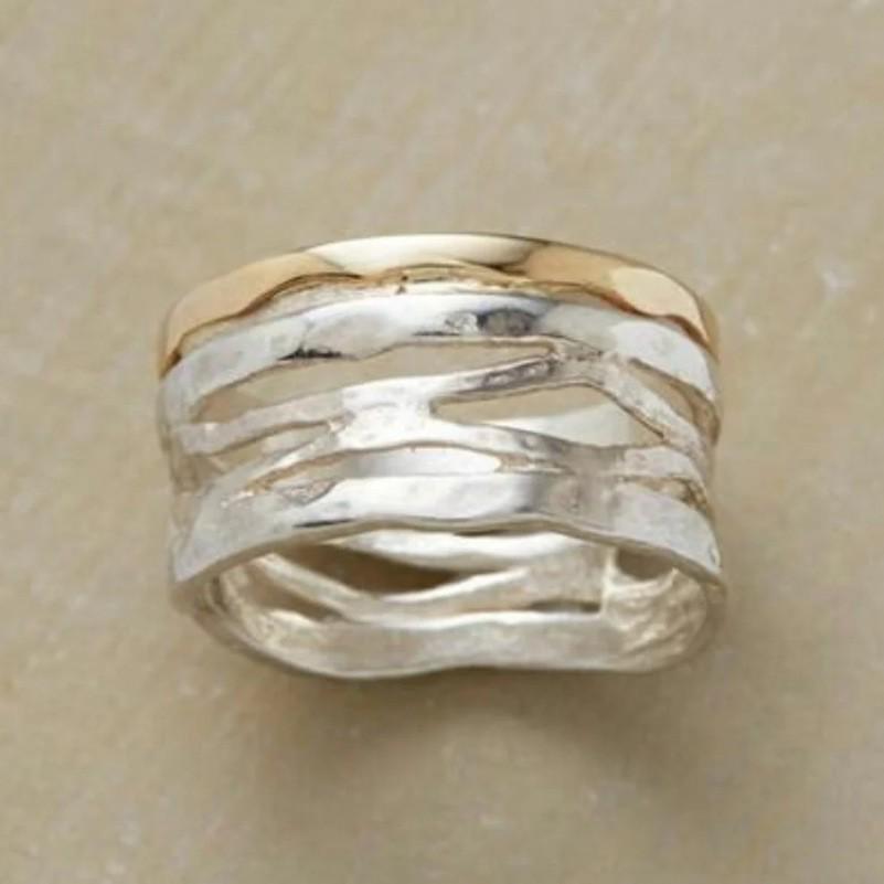 Retro Exaggerated European & American Style Ladies' Rings – Elegant & Unique Design