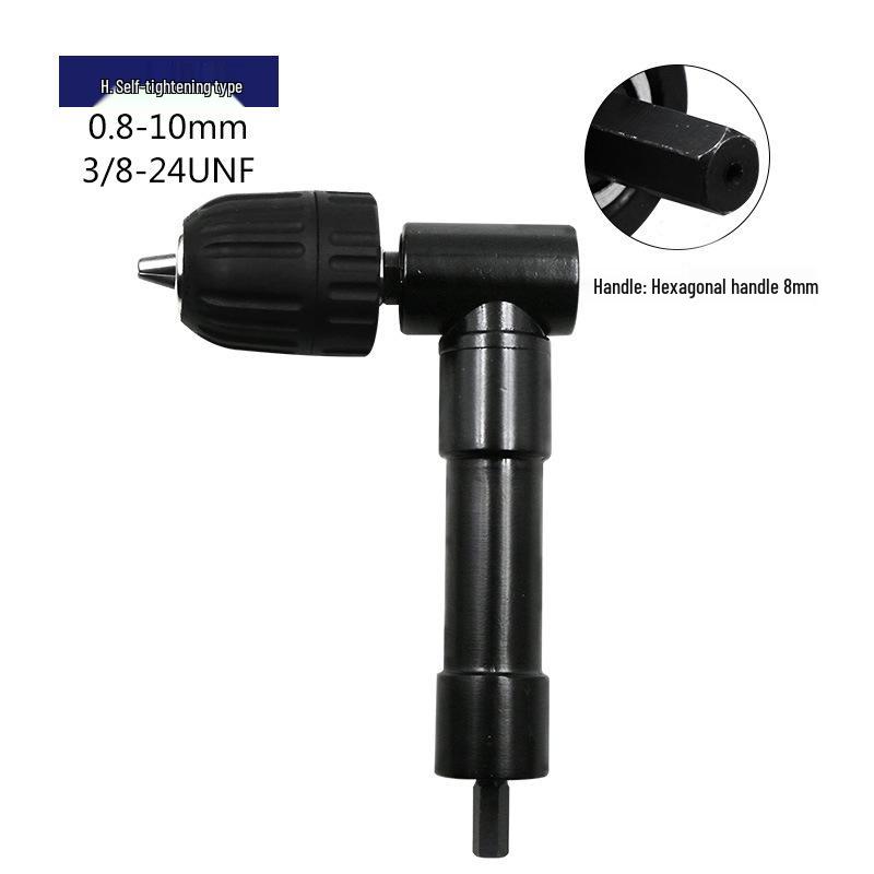 Right Angle Electric Drill Extension with Three-Jaw Chuck