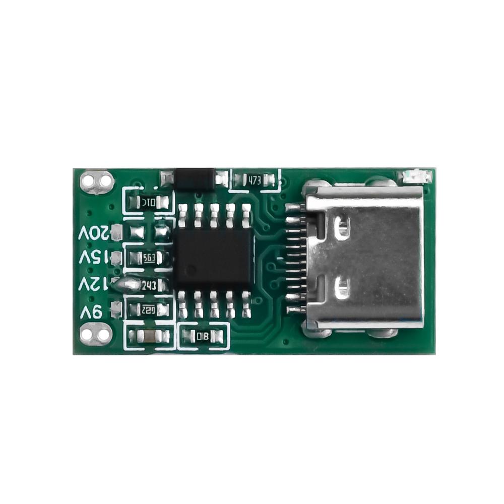 Tip-C PD2.0 PD3.0 9V 12V 15V 20V Detector de sondare cu declanșare de încărcare rapidă USB Boost surse de alimentare Modul de schimbare a încărcătorului Instrumente de bord