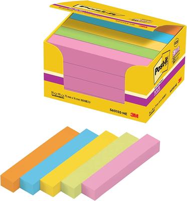 Strong Adhesive Sticky Neon 75 X 14 90 Sheets X 20 Electric Blue Post-it Notes, Notes, Color, Mm, Books, 5601SS-NE Rose,