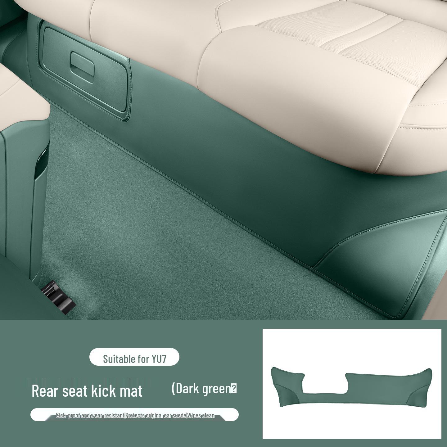 Leather Anti-Kick Mat for Xiaomi YU7: Durable Rear Seat Protection Pad