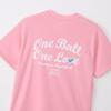Champion Short Sleeve Pale with a Round Quick Antibacterial and Odor and Breathable Design with a Graphic Logo Print Women's T-Shirt, CW-CB327, Pink,