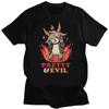 Men Short Sleeve T Shirt Cool Baphomet TShirt Kawaii Satan Demon Ghost Occult Goat Graphic Shirts Kawaii Clothing Anime Shirt