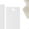 50 Pieces Place Cards for Table Setting with 3 Rolls Ribbon Wedding Name Blank Elegant