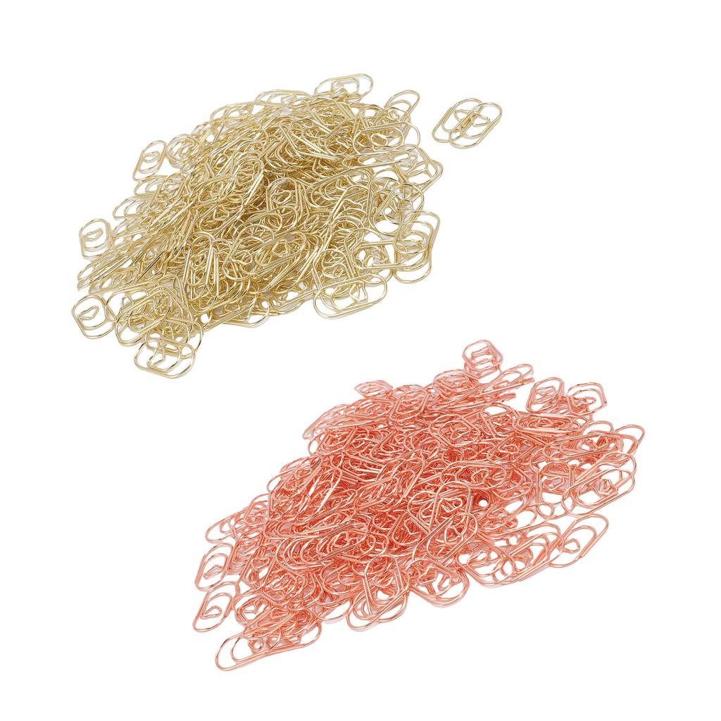 200 Pcs Heart Shaped Paper Clips Cute Decorative Love Paperclips with Transparent Storage Box for Ho
