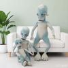 60-100 cm Peluche Alieno Cartone Animato Creativa Statuina Alieno dalla Testa Grande Regalo di Compleanno per Ragazzo Divertente Decorazione per la Casa Cuscino Peluche Alieno