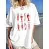 Vintage Sardinfisk T-shirt Unisex Retro Estetik Streetwear Medelhavssommar Kortärmad Vardaglig Casual Topp