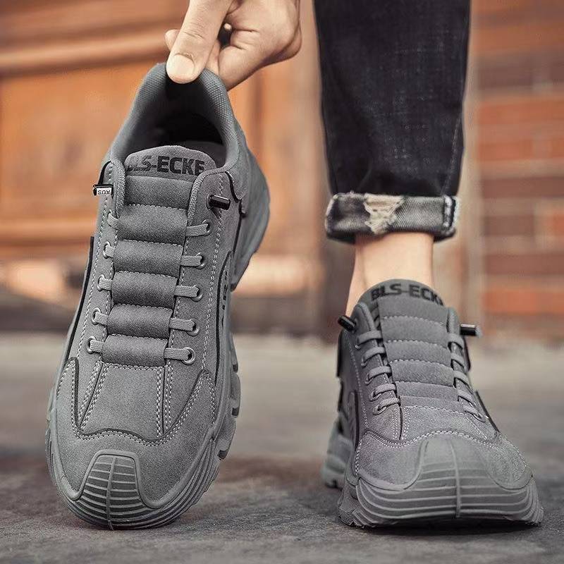 Men's Work Boots Waterproof Anti-slip Wear-resistant Slip-on Lightweight Soft-soled Casual for Office and Work Comfortable Sports Shoes