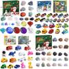 Cross-border New Arrival Christmas Countdown Calendar Car Blind Box With Map Toy Blanket Gem Surprise Blind Box Gift Material)