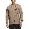 CNY Sweatshirts Men's Brown Crew Neck Thickened Regular HN8983