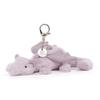 Jucărie de pluș Dragon Mov 62cm Animal de pluș moale Jucărie de colecție de îmbrățișat