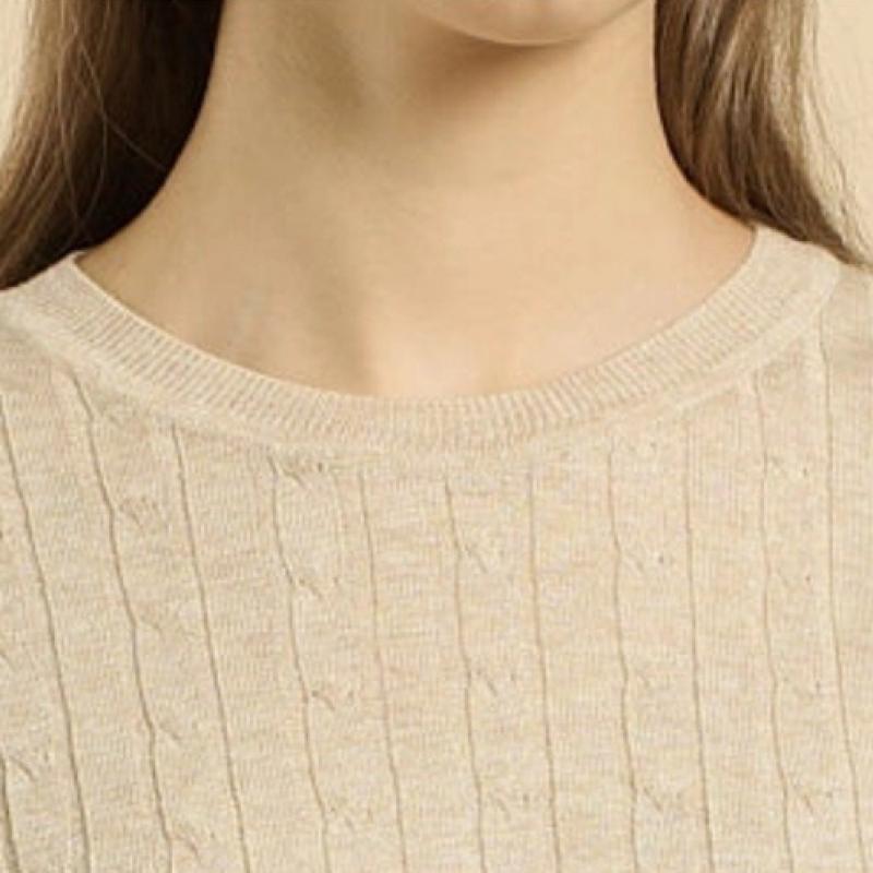 BCBG Shining Cable Knit Pullover B6s2k407