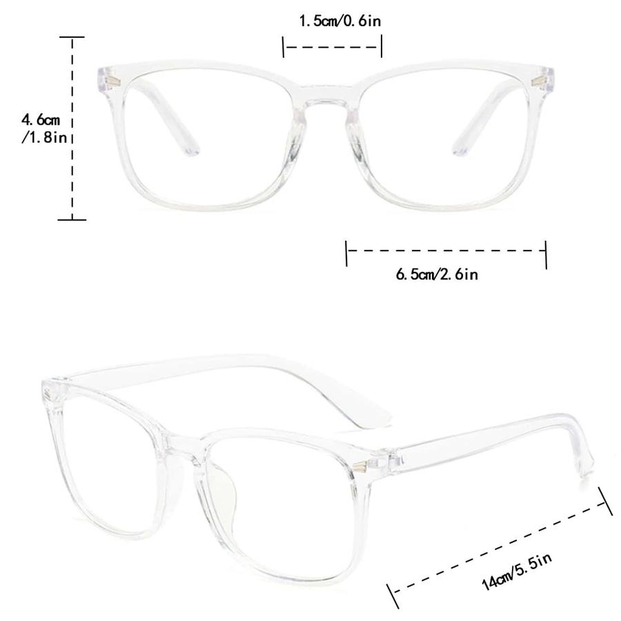 Rivet Anti Blue Light Glasses Frame For Men Women Retro Transparent Optical Spectacle Eyeglass Computer Blue Blocking Eyewear