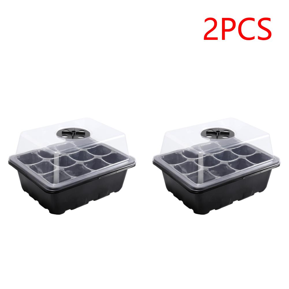 12 Holes Seed Starting Tray with Humidity Dome Plant Germination Starter Tray Succulent Propagation Tray for Succulent Plant