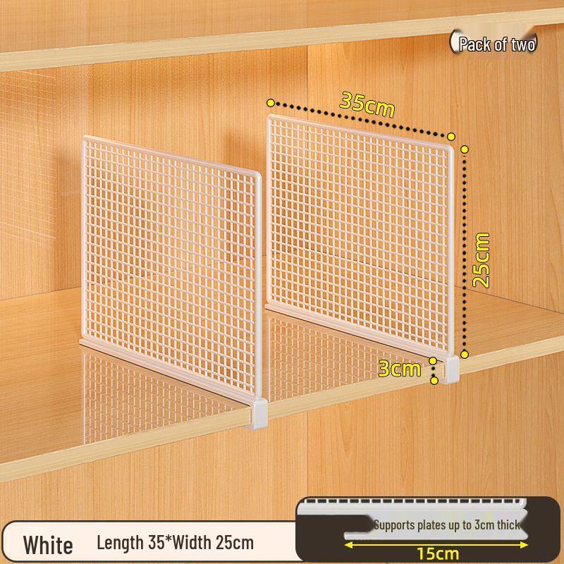 Punch-Free Cabinet & Wardrobe Divider - Multipurpose Storage & Organizer Rack