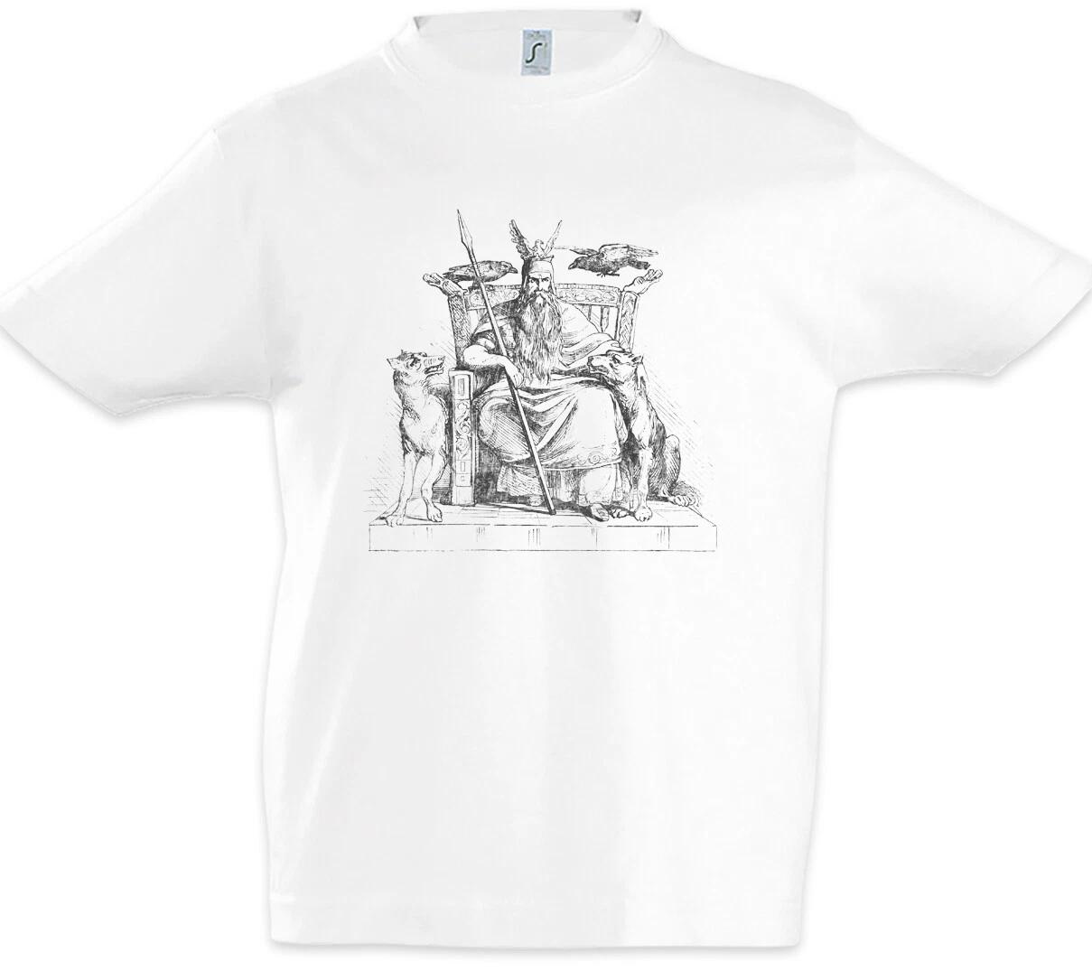 Odin s Throne Boys T-Shirt Valhalla Odin Thor Odin Vikings Vikings Throne Skull- 150