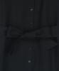 BROOKS BROTHERS Linen Belted Shirt Dress (Black) (Bbdzwm7129Ues)