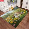 Sweet Easter Bunny Large Room Carpet Non Slip Cartoon Kids Bedroom Living Room Floor Mat Home Decor Children's Play Carpet