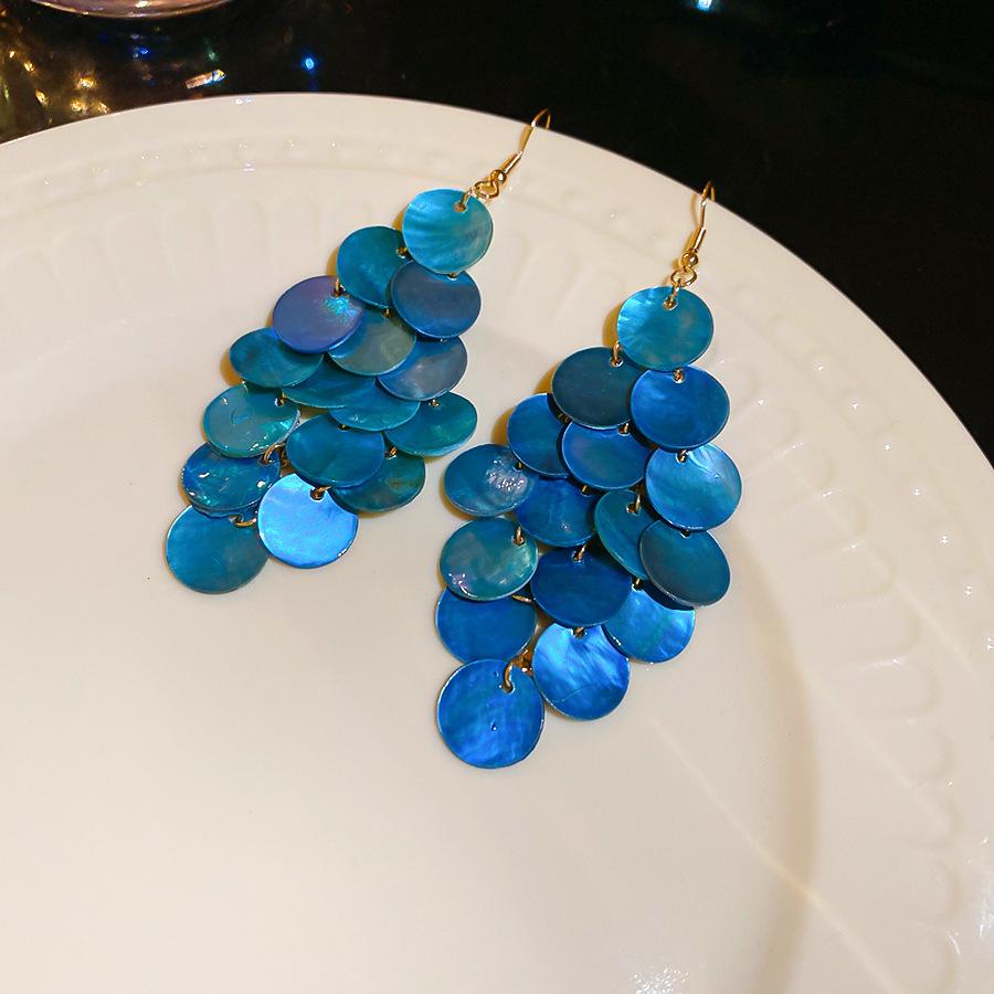 Bohemian Ethnic Style Feathers Fringed Earrings Ear Hooks Personalized Vacation Wind Ears