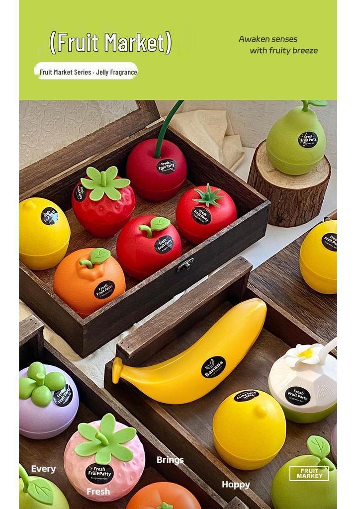 Tomato Aroma Diffuser Balm: Bedroom Ornament & Fruit Market Solid Scent Gift