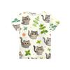 Kids Short Sleeve T Shirt Casual Loose Fit Crew Neck Top with Animal Print Soft Comfortable Fabric Suitable for Everyday Wear