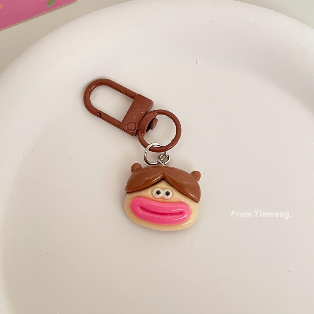 Ugly Doll Keychain - Cute and Quirky Big-Mouthed Ugly Doll Student Backpack Decoration, Gift for Best Friends, Bag Ornament
